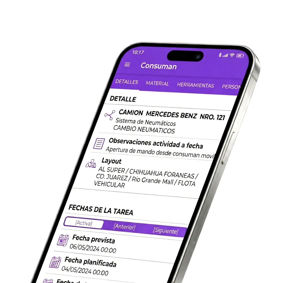 Dashboard de activos e inventario en OTEX CMMS