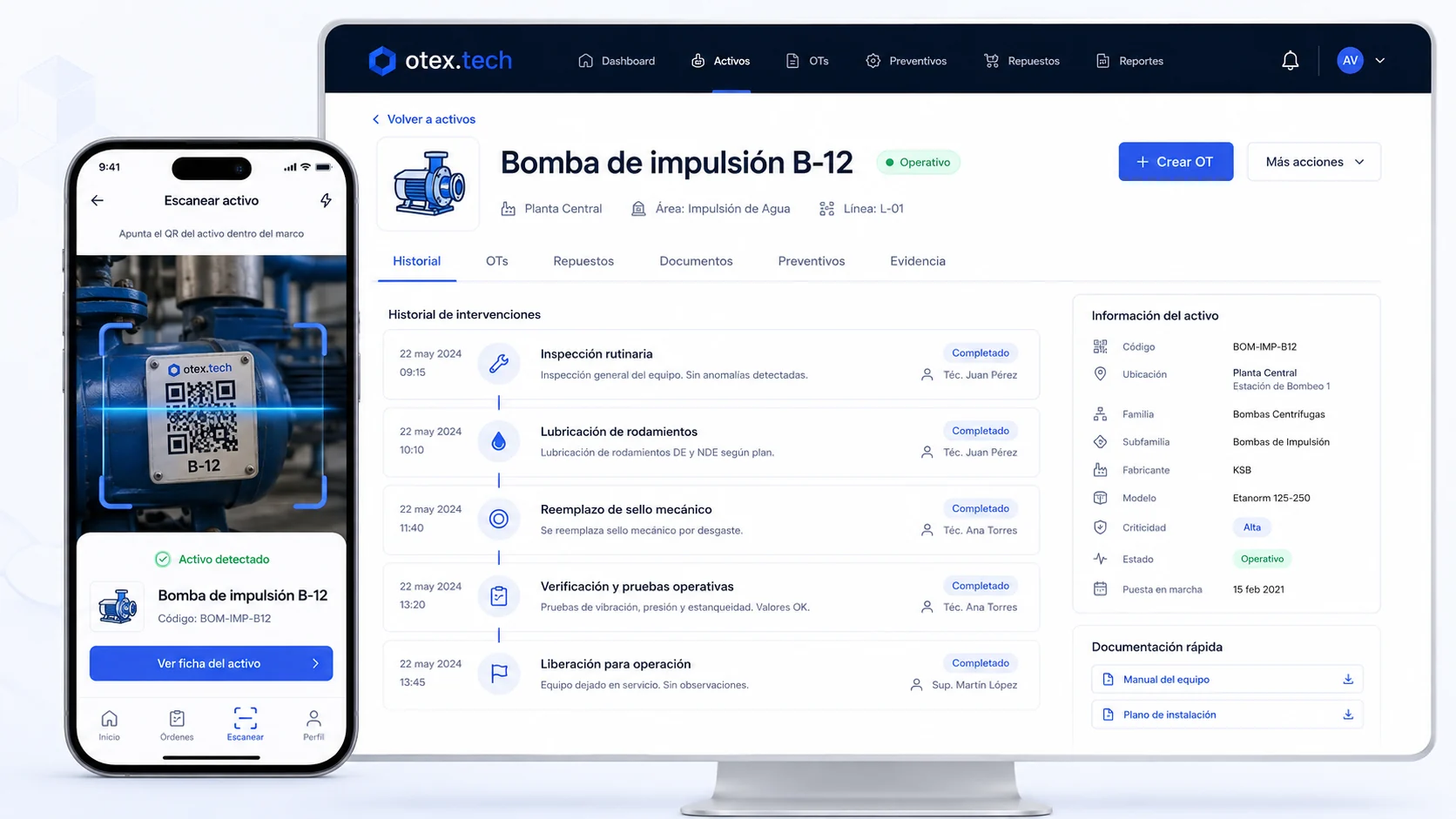 Qué debería mostrar una demo de CMMS para agroindustria: activo crítico, QR, offline, repuestos y tablero